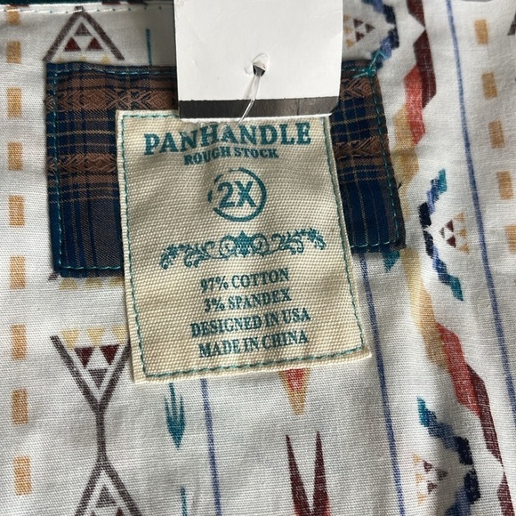 Panhandle Women’s Rough Stock Aztec Snap Button Shirt Multicolor Size 2XL NWT - Picture 10 of 11